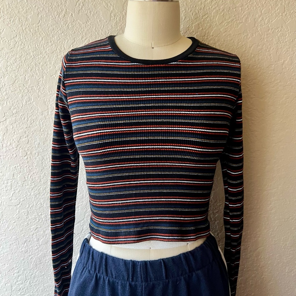 Brandy Melville long sleeve striped top